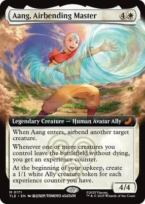 Aang, Airbending Master (Extended Art) card from Avatar: The Last Airbender: Eternal-Legal