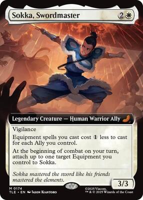 Sokka, Swordmaster (Extended Art) card from Avatar: The Last Airbender: Eternal-Legal