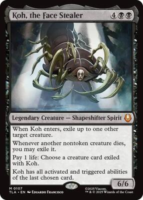 Koh, the Face Stealer card from Avatar: The Last Airbender