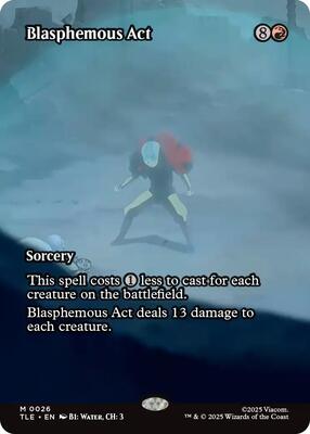 Blasphemous Act (Borderless) card from Avatar: The Last Airbender: Eternal-Legal