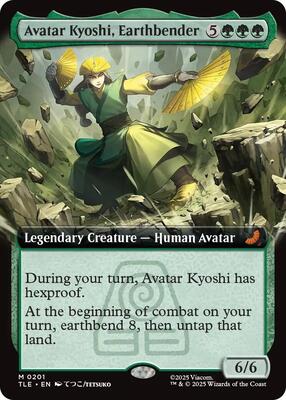 Avatar Kyoshi, Earthbender (Extended Art) card from Avatar: The Last Airbender: Eternal-Legal