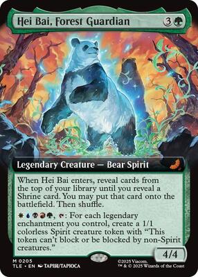 Hei Bai, Forest Guardian (Extended Art) card from Avatar: The Last Airbender: Eternal-Legal