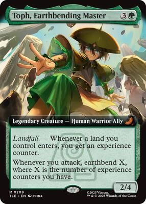 Toph, Earthbending Master (Extended Art) card from Avatar: The Last Airbender: Eternal-Legal
