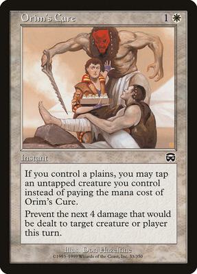 Orim's Cure card from Mercadian Masques