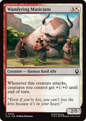 Wandering Musicians card from Avatar: The Last Airbender