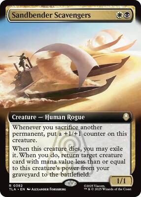 Sandbender Scavengers (Extended Art) card from Avatar: The Last Airbender
