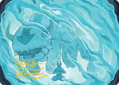 Aang's Iceberg 2 Art Card (Gold-Stamped Signature) card from Art Series: Avatar: The Last Airbender