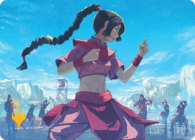 Ty Lee, Chi Blocker Art Card (Gold-Stamped Planeswalker Symbol) card from Art Series: Avatar: The Last Airbender