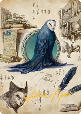 Wan Shi Tong, Librarian Art Card (Gold-Stamped Signature) card from Art Series: Avatar: The Last Airbender