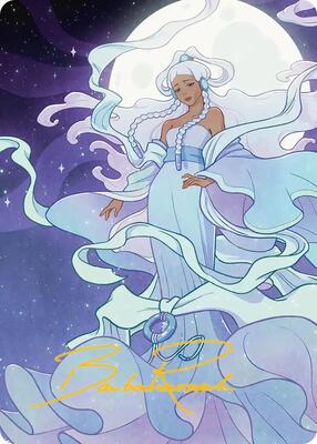 Yue, the Moon Spirit 2 Art Card (Gold-Stamped Signature) card from Art Series: Avatar: The Last Airbender