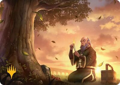 Bastion of Remembrance Art Card (Gold-Stamped Planeswalker Symbol) card from Art Series: Avatar: The Last Airbender