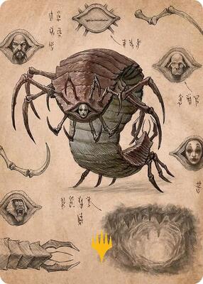 Koh, the Face Stealer 2 Art Card (Gold-Stamped Planeswalker Symbol) card from Art Series: Avatar: The Last Airbender