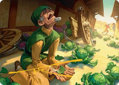 Unlucky Cabbage Merchant Art Card (Gold-Stamped Signature) card from Art Series: Avatar: The Last Airbender
