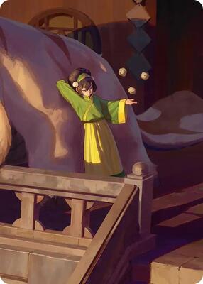 Toph, Greatest Earthbender Art Card card from Art Series: Avatar: The Last Airbender