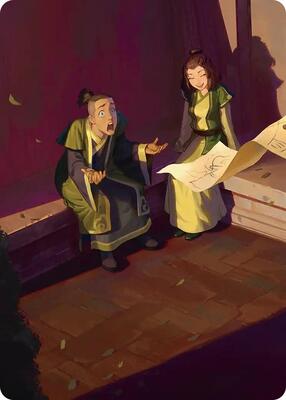 Sokka and Suki Art Card card from Art Series: Avatar: The Last Airbender