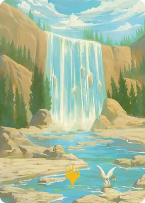 Island Art Card (Gold-Stamped Signature) card from Art Series: Avatar: The Last Airbender