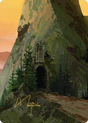 Mountain Art Card (Gold-Stamped Signature) card from Art Series: Avatar: The Last Airbender