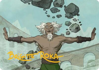 Bumi, Unleashed Art Card (Gold-Stamped Signature) card from Art Series: Avatar: The Last Airbender