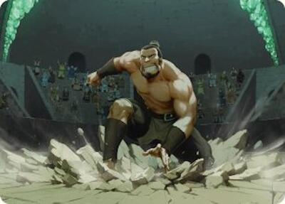 The Boulder, Ready to Rumble Art Card card from Art Series: Avatar: The Last Airbender