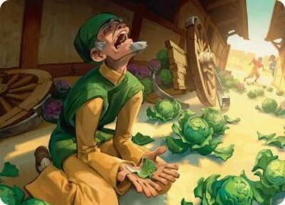 Unlucky Cabbage Merchant Art Card card from Art Series: Avatar: The Last Airbender