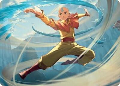 Aang, Swift Savior Art Card card from Art Series: Avatar: The Last Airbender