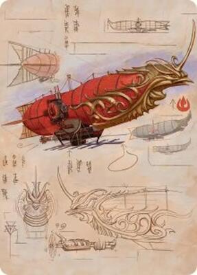 Phoenix Fleet Airship Art Card card from Art Series: Avatar: The Last Airbender