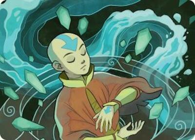 Aang, at the Crossroads Art Card card from Art Series: Avatar: The Last Airbender