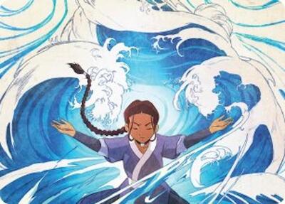 Katara, Water Tribe's Hope Art Card card from Art Series: Avatar: The Last Airbender