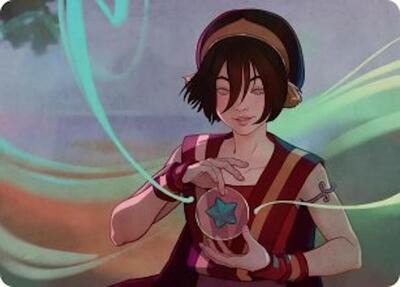 Toph, the First Metalbender Art Card card from Art Series: Avatar: The Last Airbender