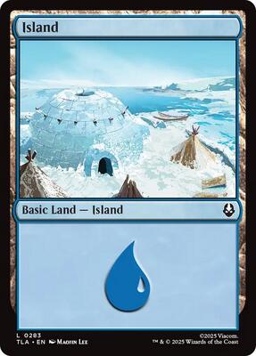 Island (0283) card from Avatar: The Last Airbender
