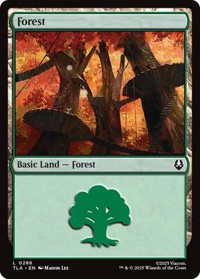 Forest (0286) card from Avatar: The Last Airbender
