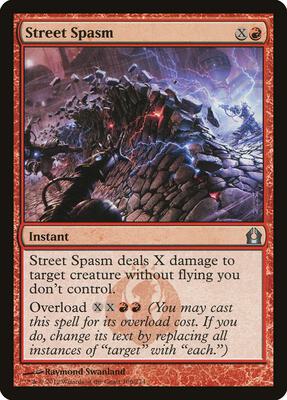 Street Spasm card from Return to Ravnica
