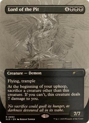 Lord of the Pit (Sketch Showcase) card from Secret Lair Drop Series