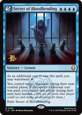 Secret of Bloodbending card from Prerelease Cards