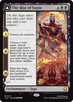 The Rise of Sozin card from Prerelease Cards