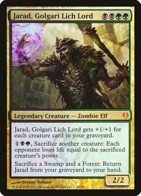 Jarad, Golgari Lich Lord card from Duel Decks: Izzet vs. Golgari