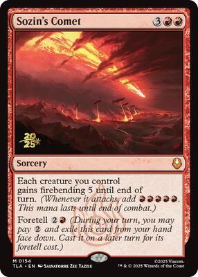 Sozin's Comet card from Prerelease Cards