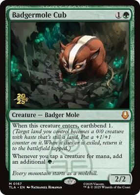 Badgermole Cub card from Prerelease Cards