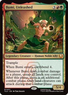 Bumi, Unleashed card from Prerelease Cards