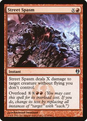 Street Spasm card from Duel Decks: Izzet vs. Golgari