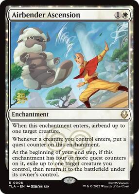 Airbender Ascension card from Prerelease Cards