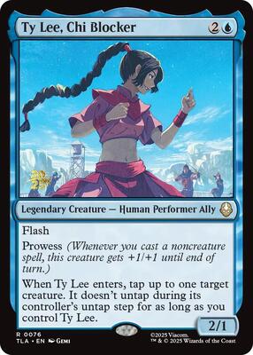 Ty Lee, Chi Blocker card from Prerelease Cards