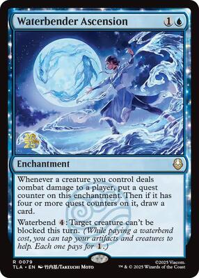Waterbender Ascension card from Prerelease Cards