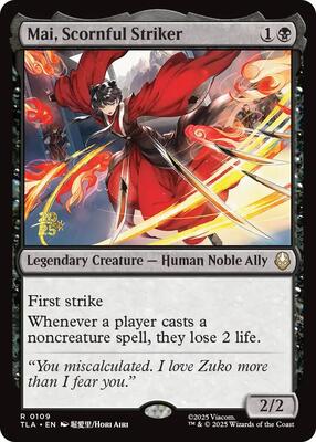 Mai, Scornful Striker card from Prerelease Cards