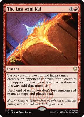 The Last Agni Kai card from Prerelease Cards