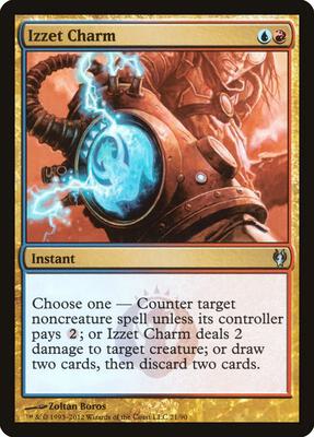Izzet Charm card from Duel Decks: Izzet vs. Golgari