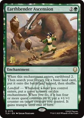 Earthbender Ascension card from Prerelease Cards