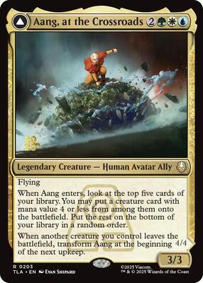 Aang, at the Crossroads card from Prerelease Cards