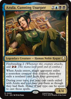 Azula, Cunning Usurper card from Prerelease Cards