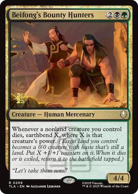 Beifong's Bounty Hunters card from Prerelease Cards